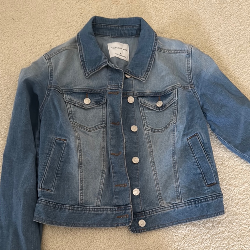 Denim Jacket with Silver Buttons